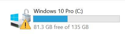 bitlcoker icon on drives in Windows 10 pic3