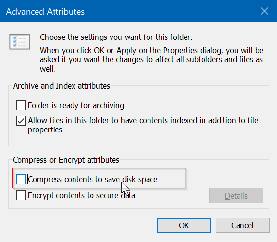 blue arrows on files and folders in Windows 10 pic3