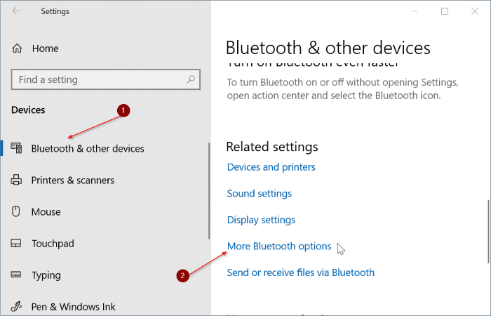 bluetooth icon missing from Windows 10 taskbar pic4