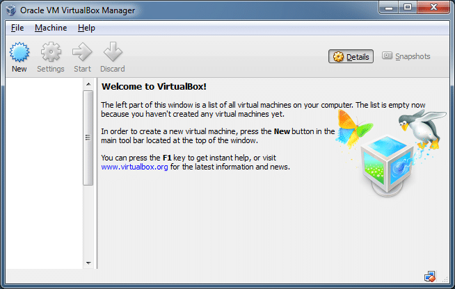 boot and install from ISO VirtualBox Step1