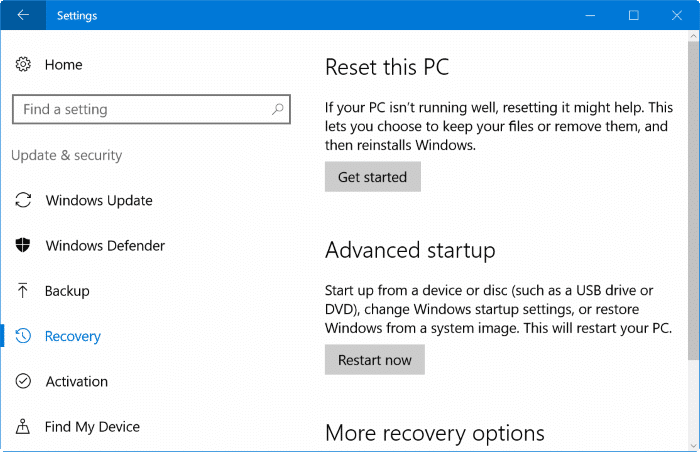 calculator app is not working in Windows 10 pic3