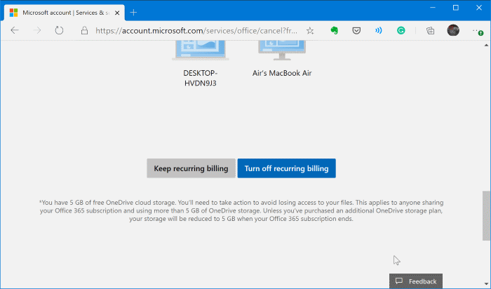 cancel office 365 subscription pic4