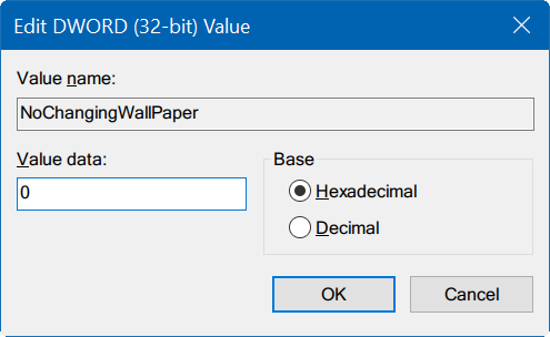 cannot change desktop background in Windows 10 pic6