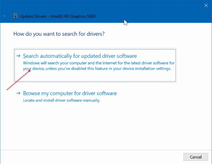 cannot change screen resolution in Windows 10 pic3