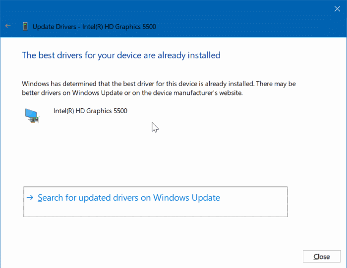 cannot change screen resolution in Windows 10 pic5