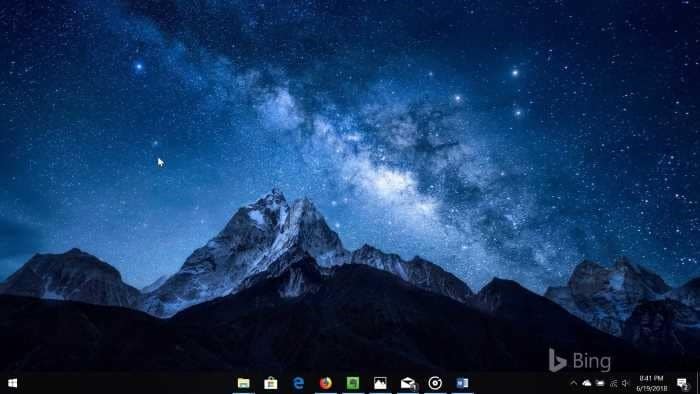 center taskbar icons in Windows 10 pic1