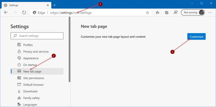 change Microsoft edge new tab background image pic4