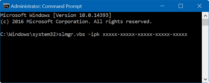 change Windows 10 product key pic9