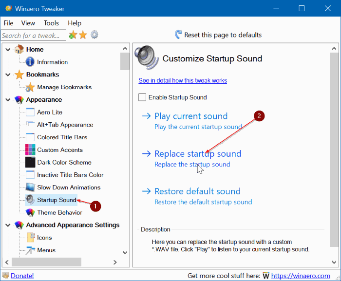 change Windows 10 startup sound pic5