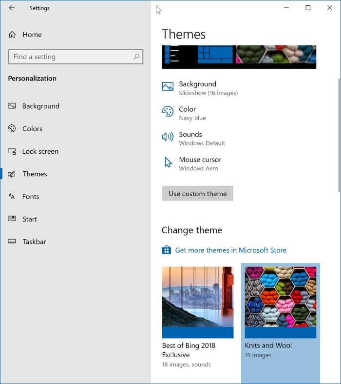change windows 10 theme