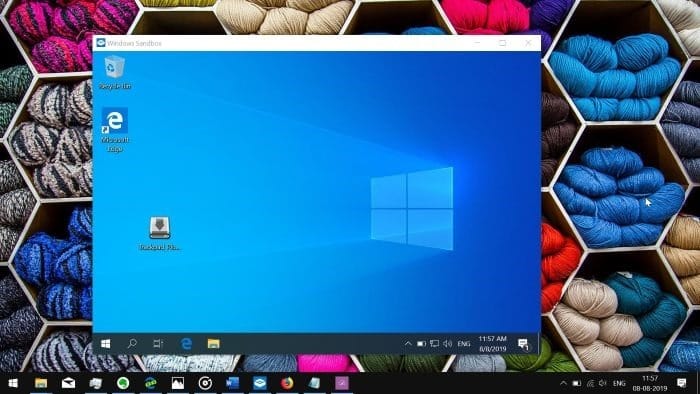 change Windows Sandbox Settings pic1