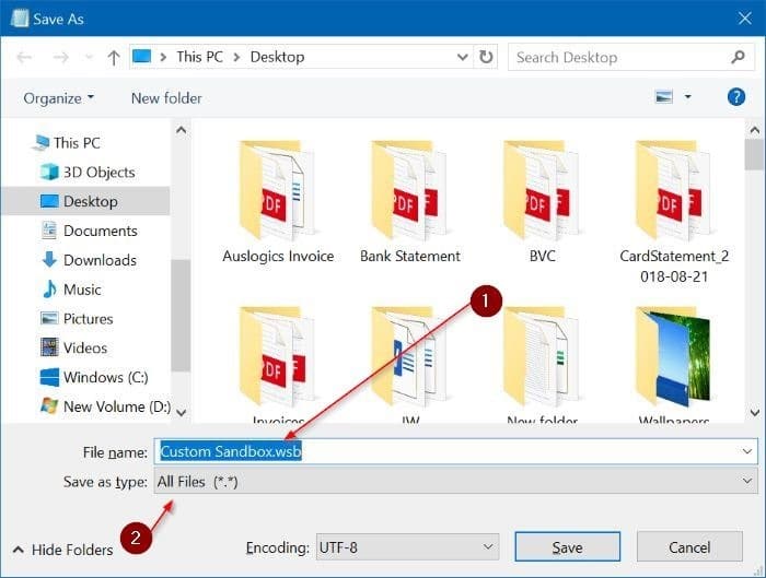 change Windows Sandbox Settings pic3