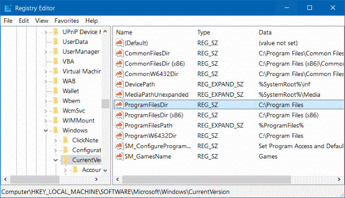 change default installation directory Windows 10 pic1
