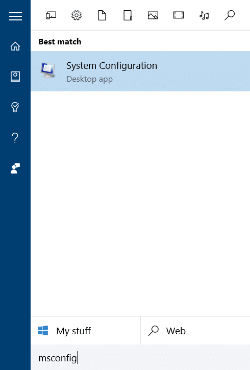 change default operating system in Windows 10 step1