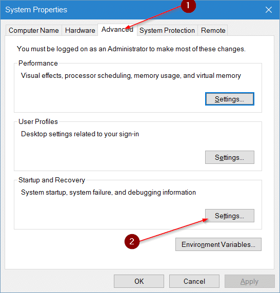 change default operating system in Windows 10 step5