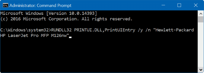 change default printer in Windows 10 step9