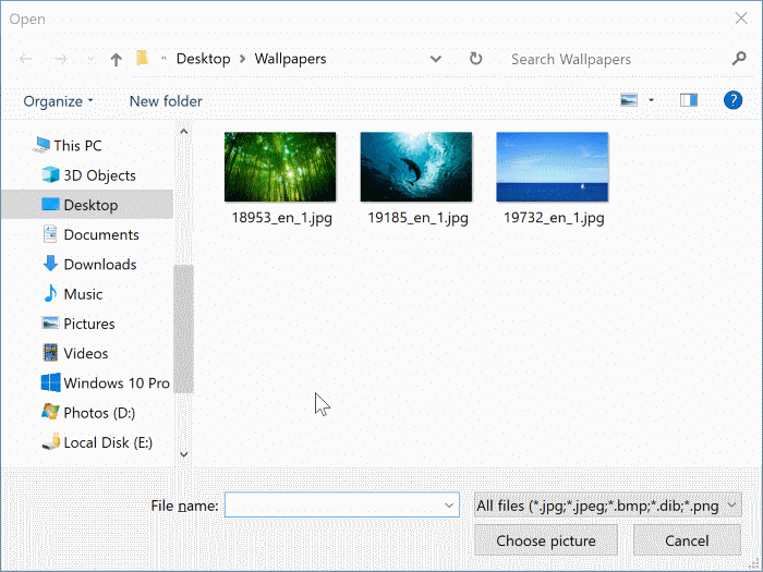 change desktop background in Windows 10 pic3