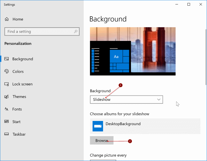 change desktop background in Windows 10 pic4