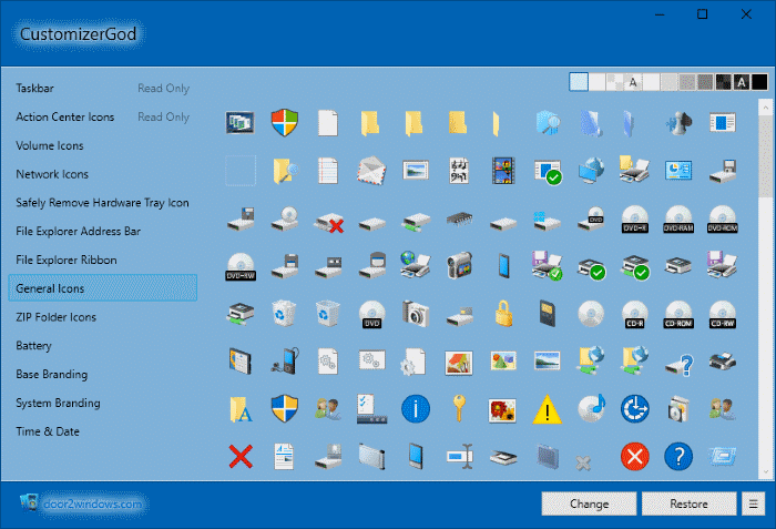 change desktop icons in Windows 10 pic10