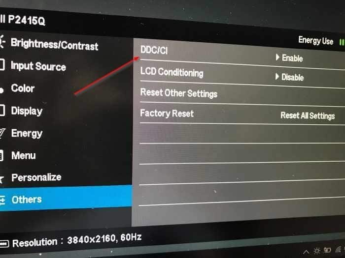 change external monitor brightness Windows 10 pic2