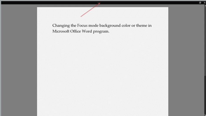 change focus mode background color in Office Word pic4