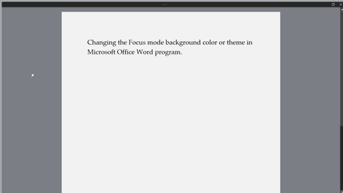 change focus mode background color in Office Word pic6