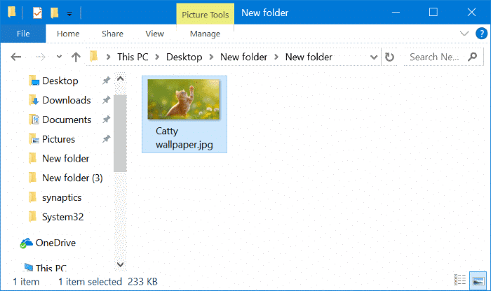 change folder picture in Windows 10 pic1