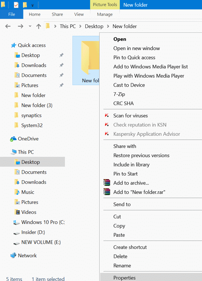 change folder picture in Windows 10 pic3
