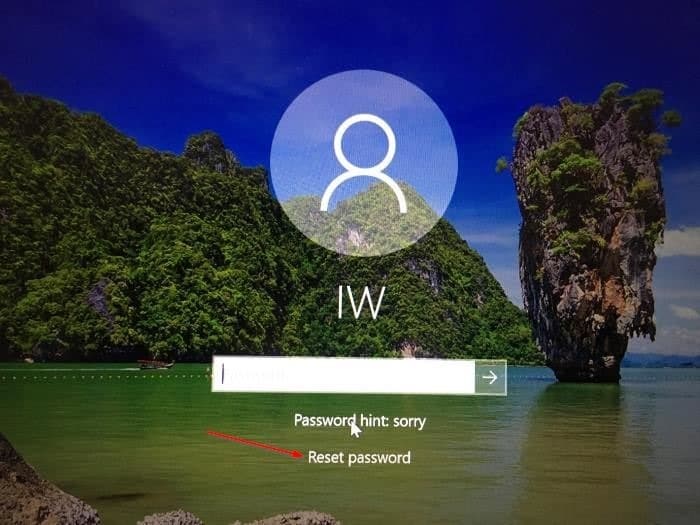 change forgotten windows 10 password pic2