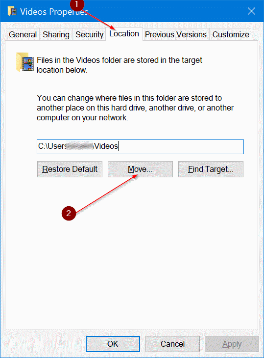 change game dvr captures folder location in windows 10 pic2