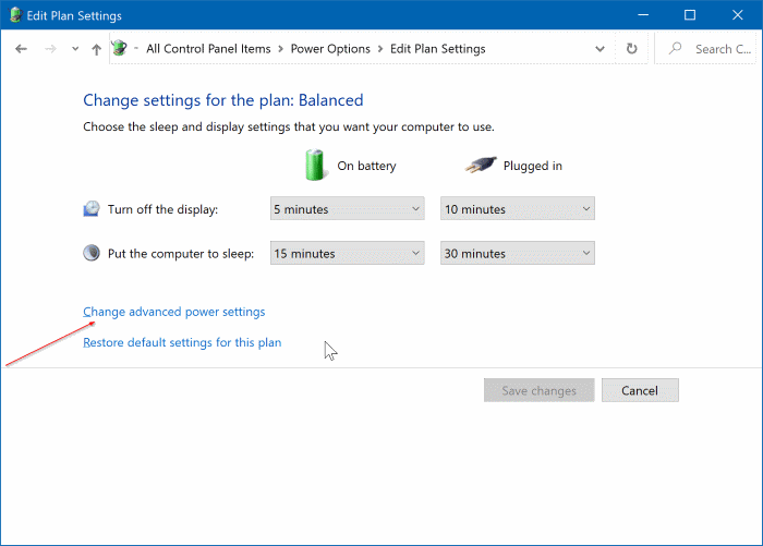 change laptop lid open action in Windows 10 pic3