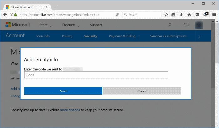 change microsoft account phone number pic10