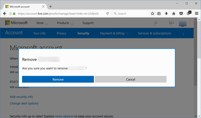 change microsoft account phone number pic8