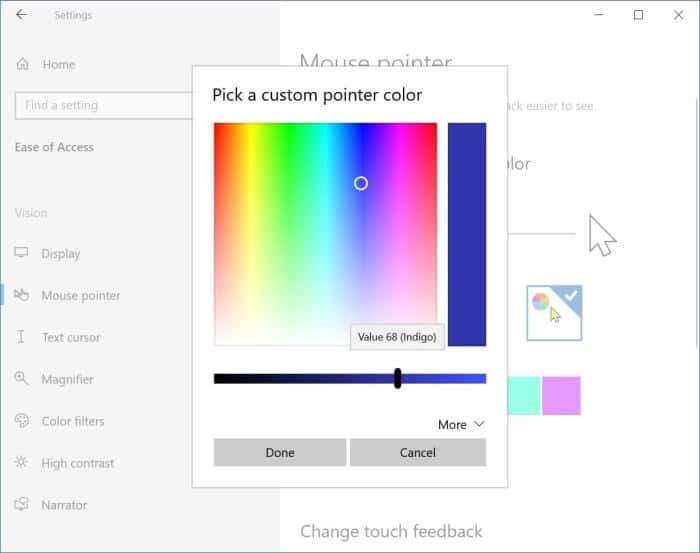 change mouse pointer cursor color in Windows pic3