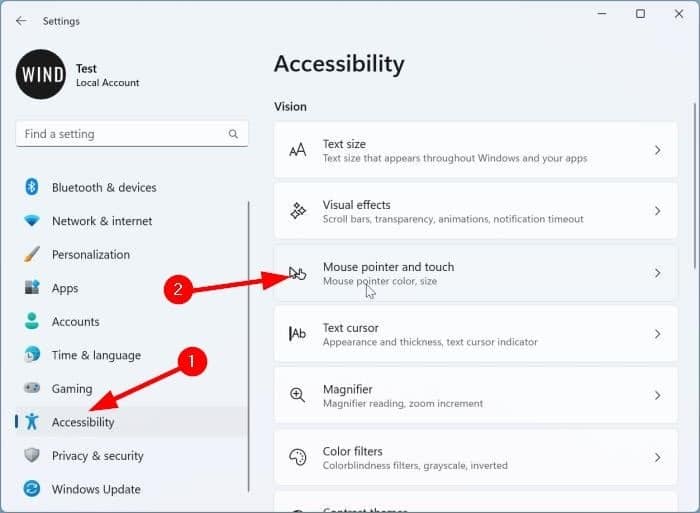 change mouse pointer cursor color in Windows pic5