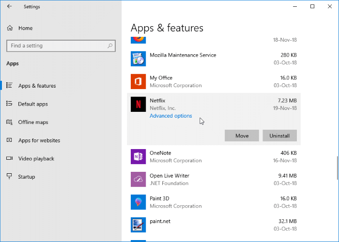 change netflix download location in Windows 10 pic03