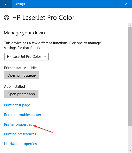 change printer name in Windows 10 pic3