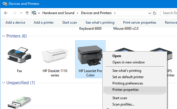 change printer name in Windows 10 pic6