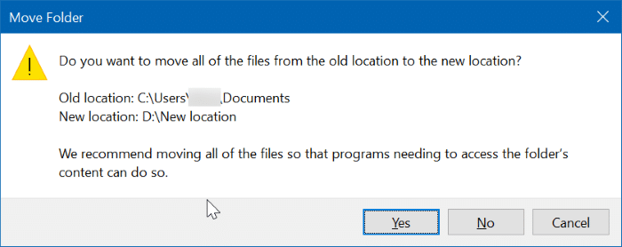 change scanned documents location in Windows 10 pic05