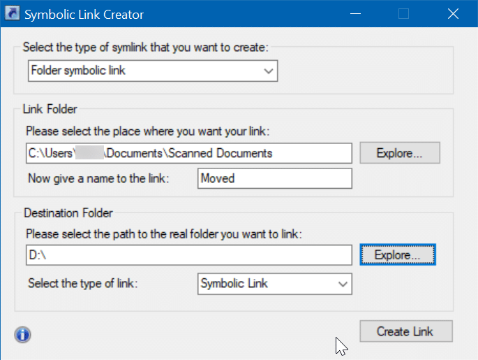 change scanned documents location in Windows 10 pic3