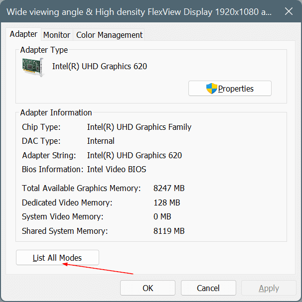 change screen resolution in Windows 11 pic6