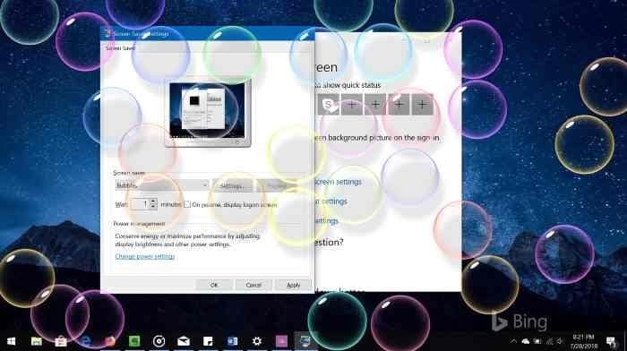 change screen saver in Windows 10 pic01