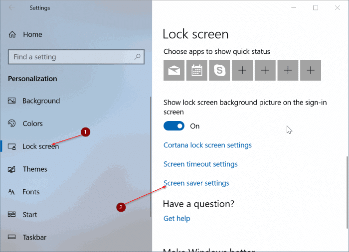 change screen saver in Windows 10 pic1