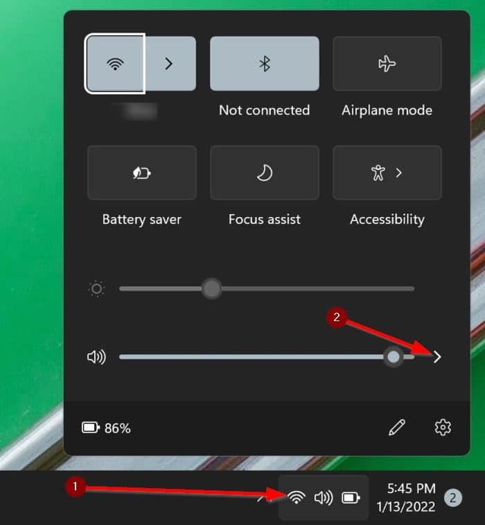change sound output device in Windows 11 pic1