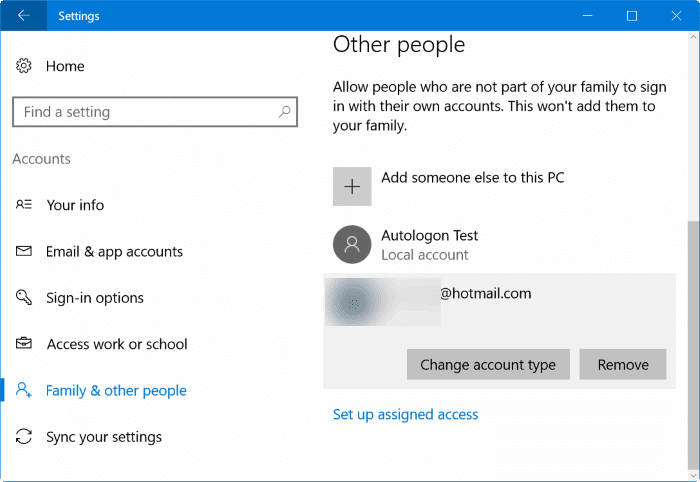change standard user account to admin account in Windows 10 pic02
