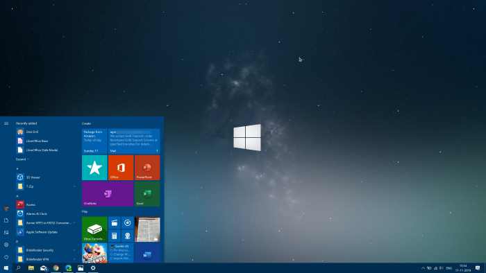 change start menu color in Windows 10 pic01