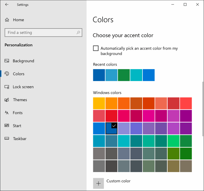 change start menu color in Windows 10 pic4