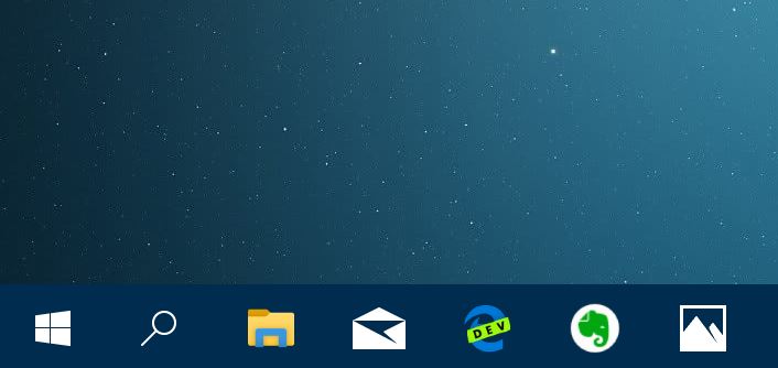 change taskbar color in Windows 10