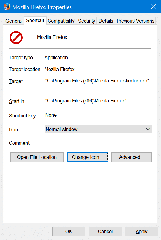 change taskbar icons of programs in Windows 10 pic5