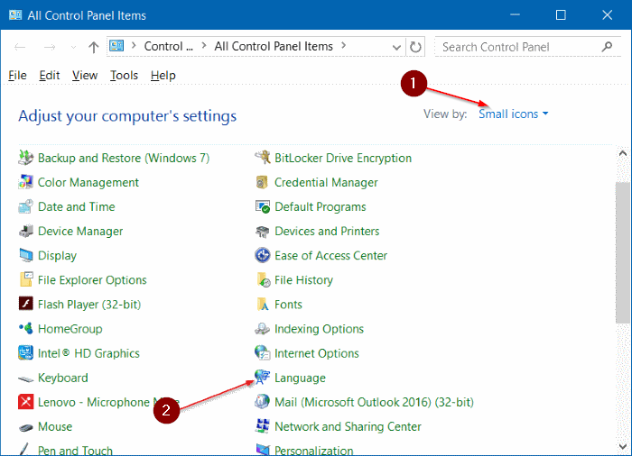 change the clock to 24 hour format in Windows 10 step5